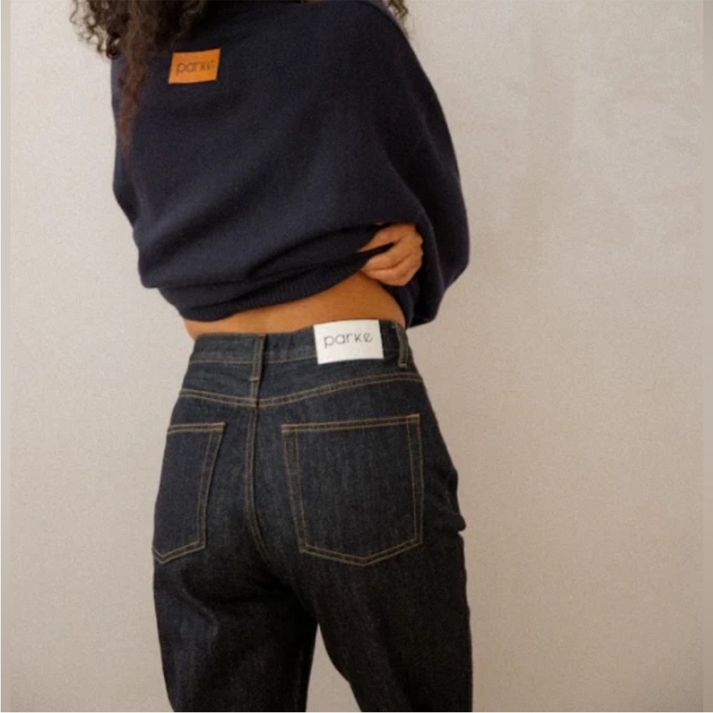 Parke Women's Straight Leg Jeans in Deep Indigo